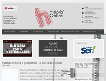 Tablet Screenshot of historiaonline.com.br